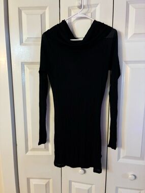 chinese dress ladies Eliva Long Sleeve Pleated Utility Blue Dress (Size 0) main image 0